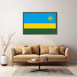 Rwanda Flag Patriotic Art Country Flag Poster PosterGoat