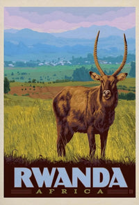 Rwanda Wilderness Adventure Classic Travel Poster PosterGoat