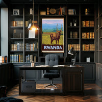 Rwanda Wilderness Adventure Classic Travel Poster PosterGoat