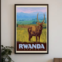 Rwanda Wilderness Adventure Classic Travel Poster PosterGoat