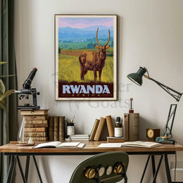 Rwanda Wilderness Adventure Classic Travel Poster PosterGoat