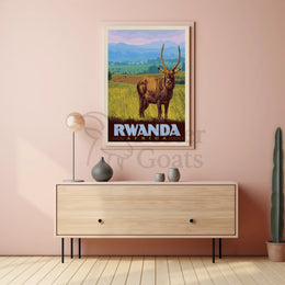 Rwanda Wilderness Adventure Classic Travel Poster PosterGoat