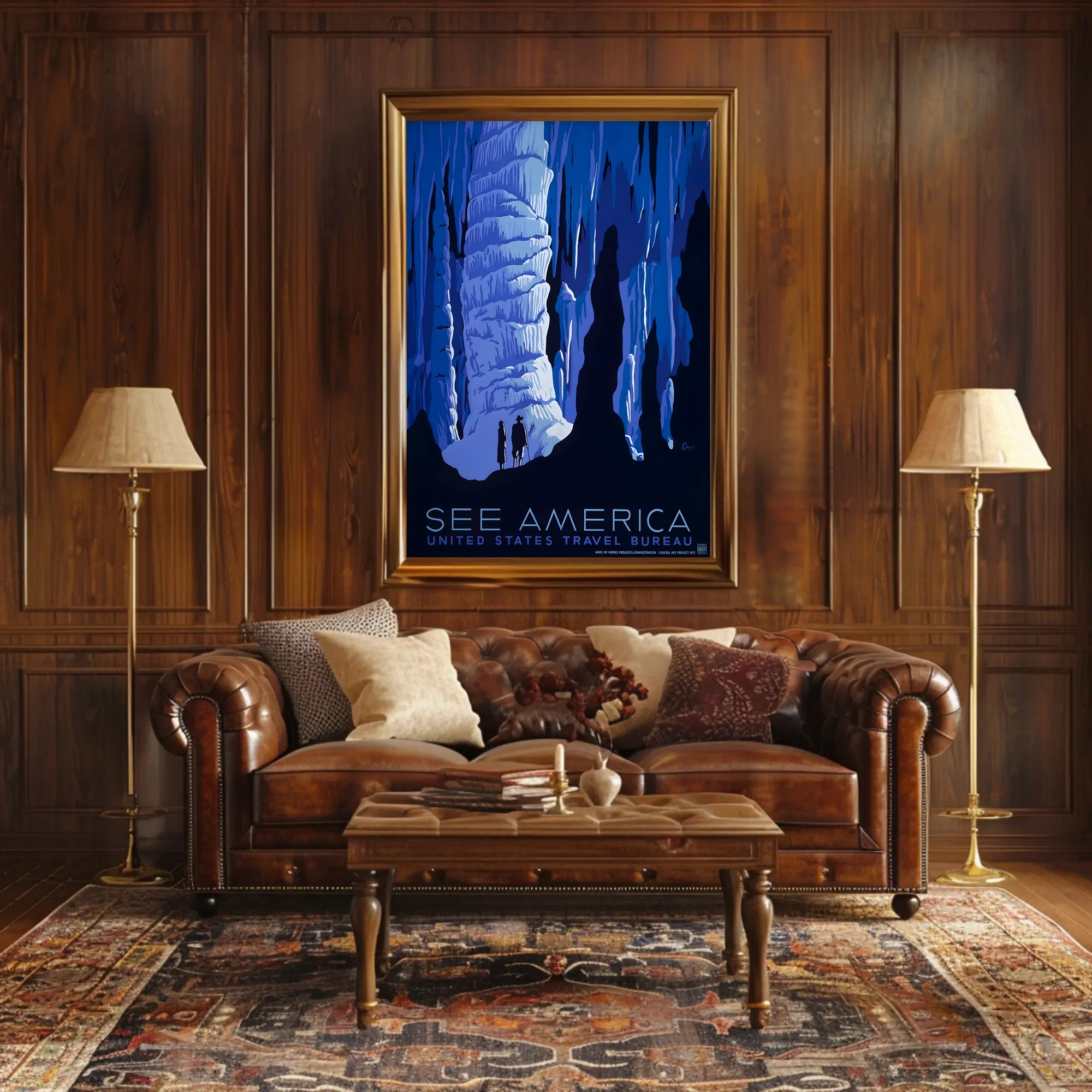SEE AMERICA: Vintage 1930s Travel Poster Adventure Series PosterGoat