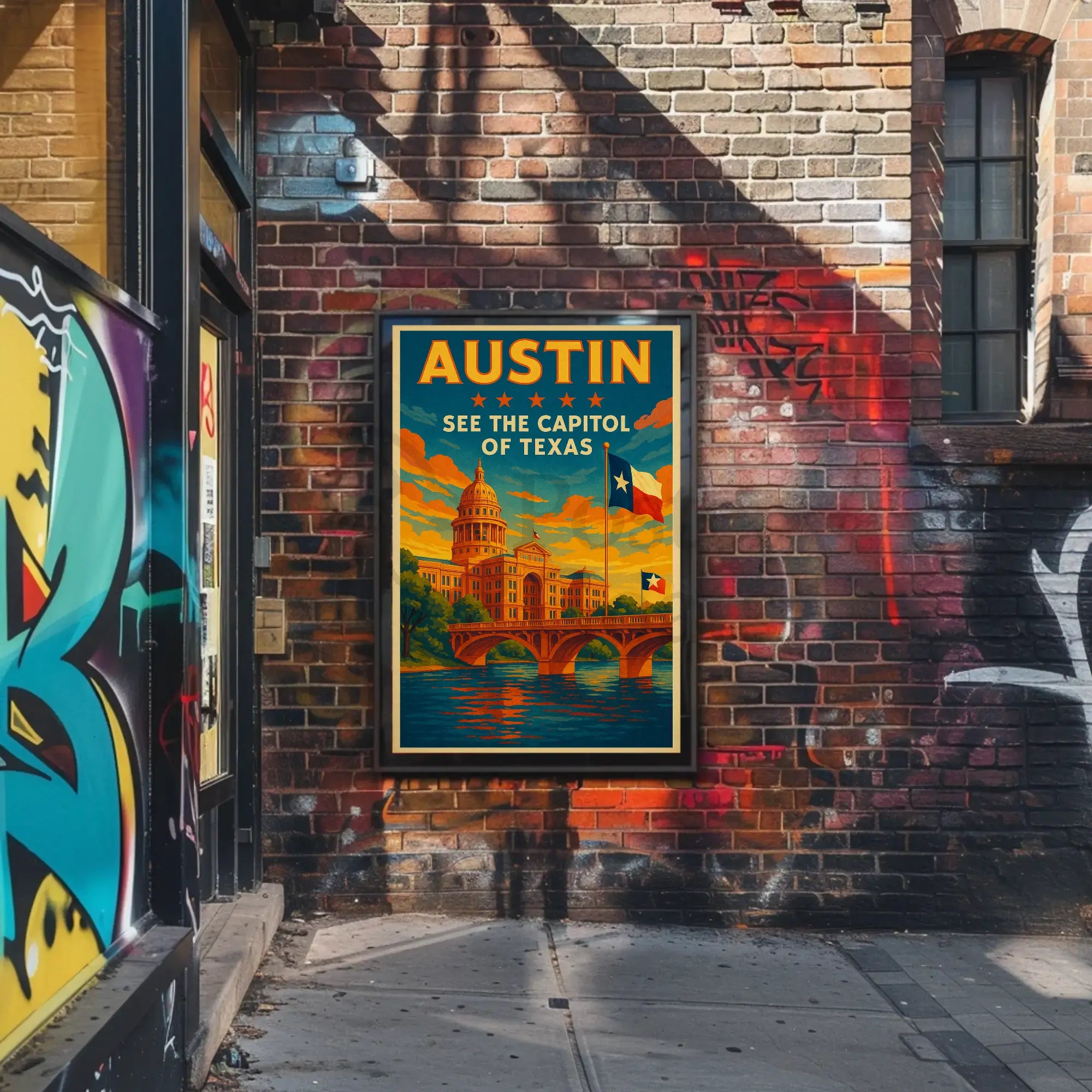 SEE THE CAPITOL OF TEXAS Travel Poster PosterGoat