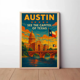 SEE THE CAPITOL OF TEXAS Travel Poster PosterGoat