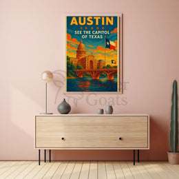 SEE THE CAPITOL OF TEXAS Travel Poster PosterGoat