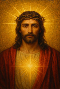 Sacred Heart Traditional Religious Art Poster PosterGoat