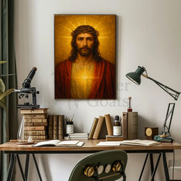 Sacred Heart Traditional Religious Art Poster PosterGoat