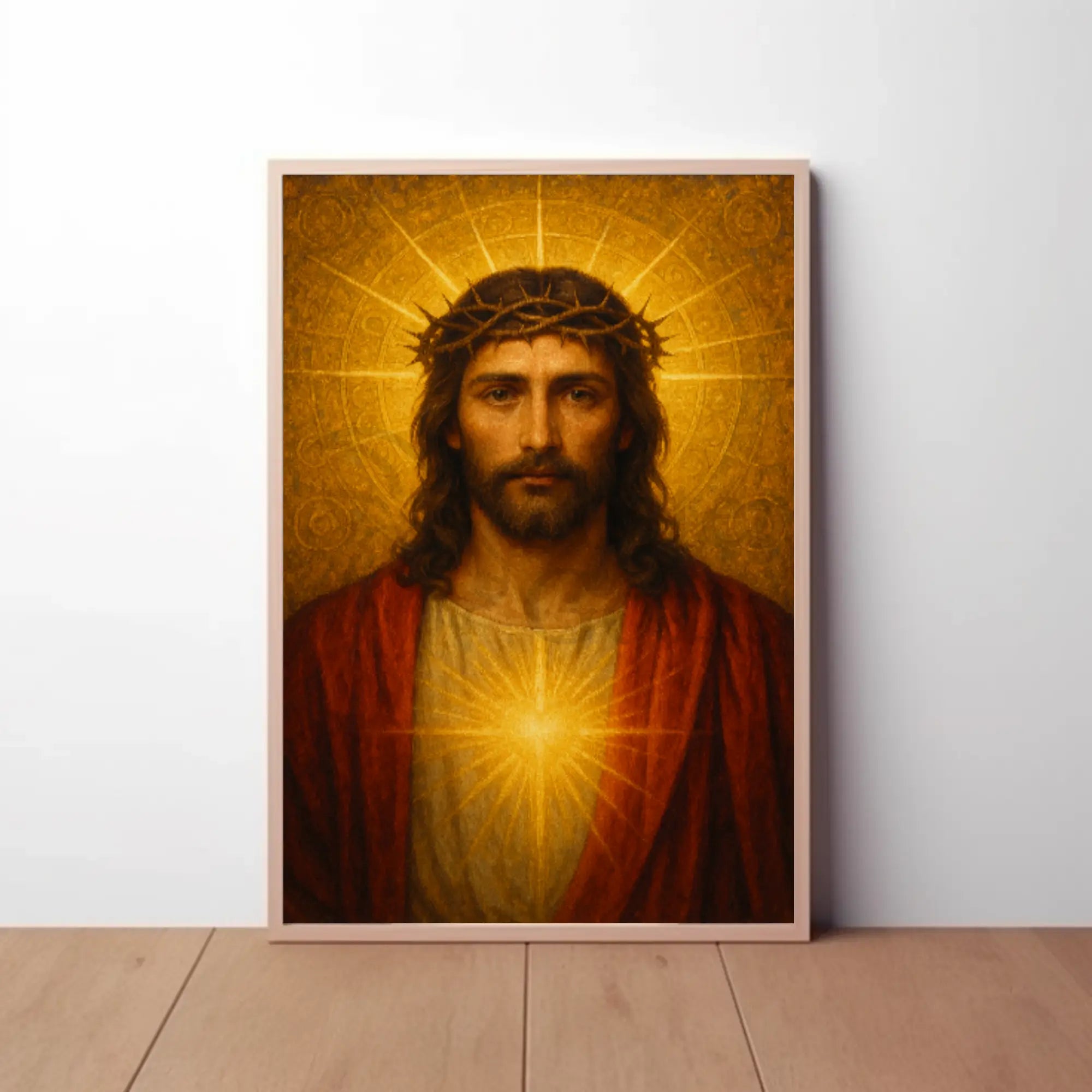 Sacred Heart Traditional Religious Art Poster PosterGoat