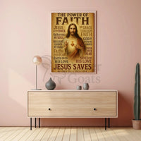 Sacred Heart of Jesus Cultural Heritage Poster PosterGoat