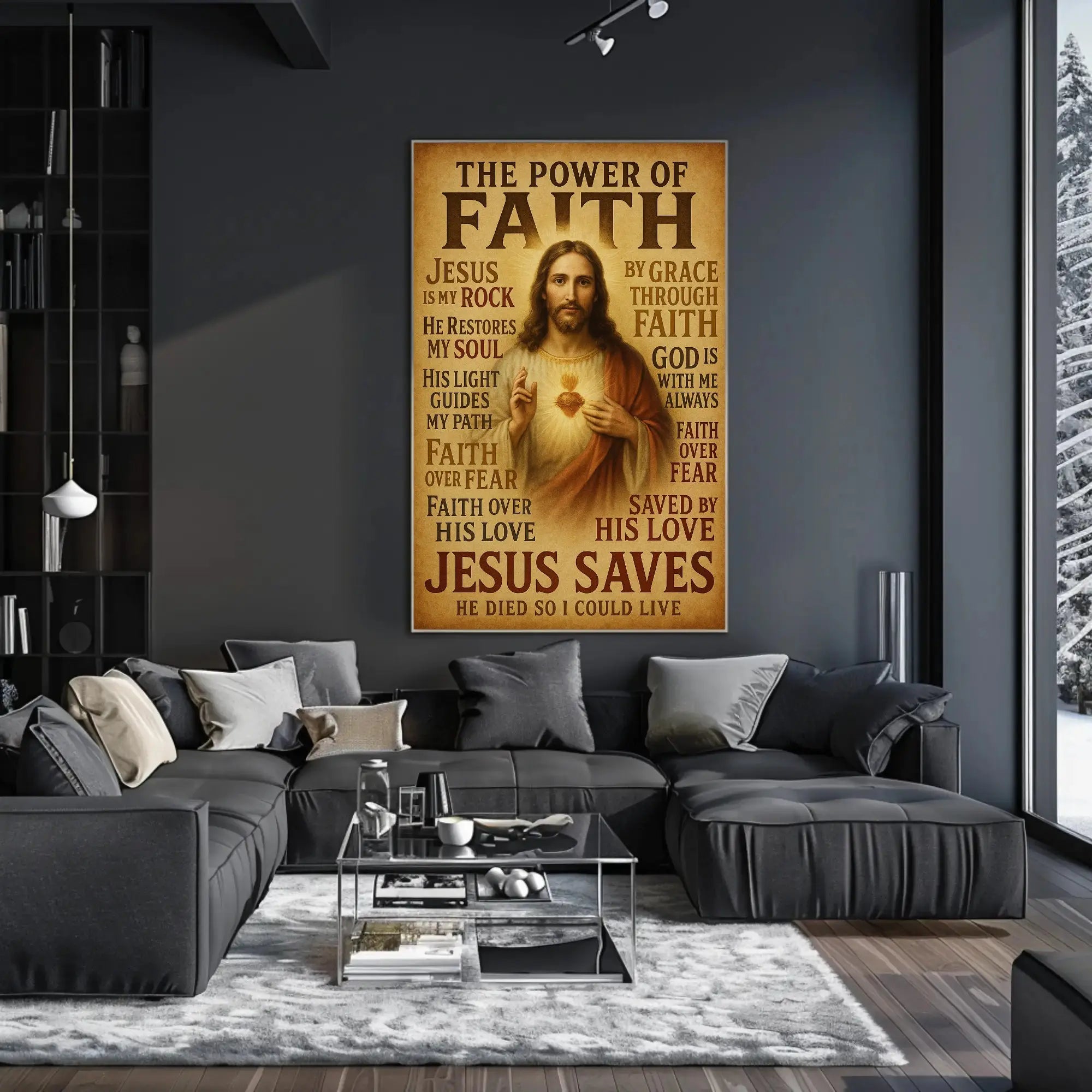 Sacred Heart of Jesus Cultural Heritage Poster PosterGoat