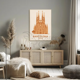 Sagrada Família Barcelona Landmark Travel Poster PosterGoat