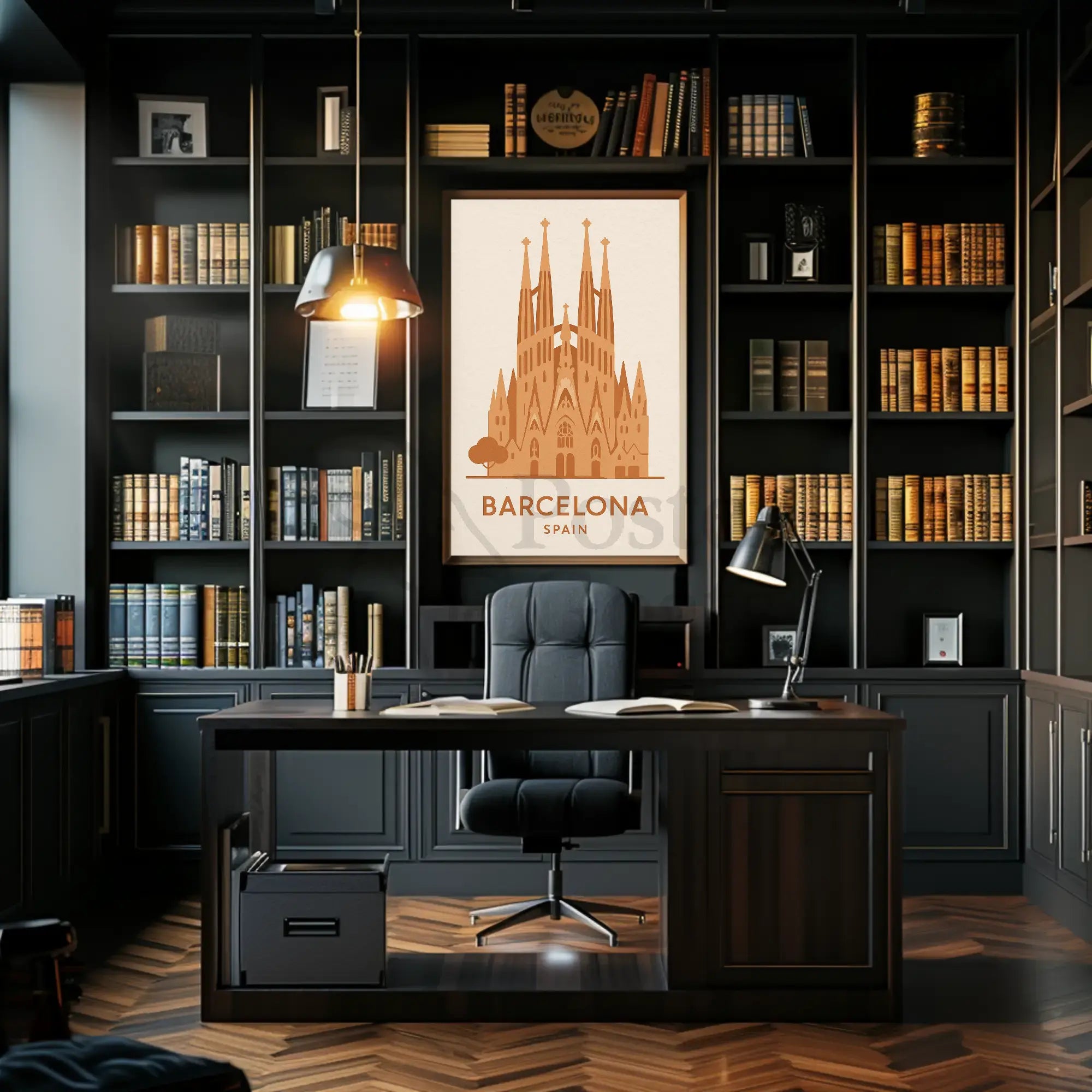 Sagrada Família Barcelona Landmark Travel Poster PosterGoat