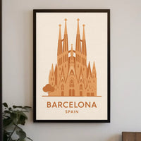 Sagrada Família Barcelona Landmark Travel Poster PosterGoat