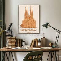 Sagrada Família Barcelona Landmark Travel Poster PosterGoat