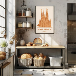 Sagrada Família Barcelona Landmark Travel Poster PosterGoat