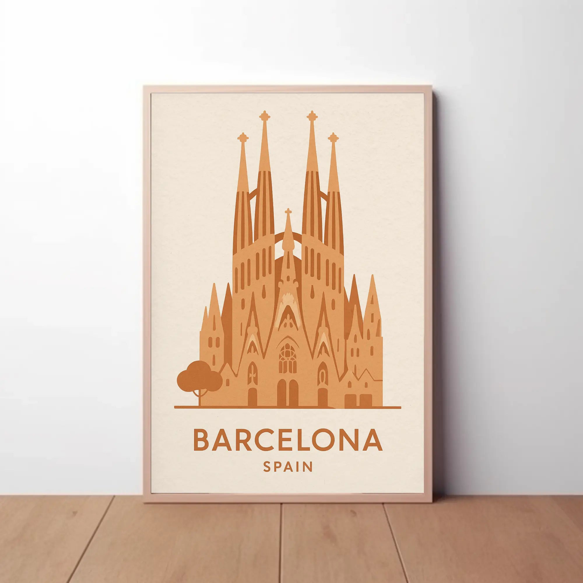 Sagrada Família Barcelona Landmark Travel Poster PosterGoat