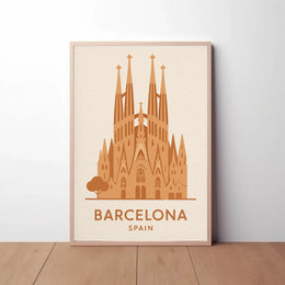 Sagrada Família Barcelona Landmark Travel Poster PosterGoat