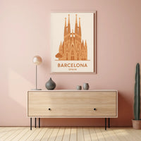 Sagrada Família Barcelona Landmark Travel Poster PosterGoat