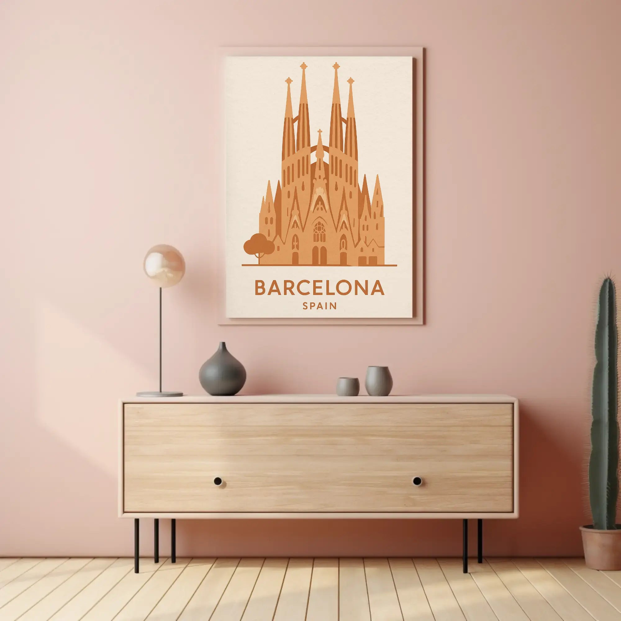 Sagrada Família Barcelona Landmark Travel Poster PosterGoat