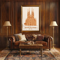 Sagrada Família Barcelona Landmark Travel Poster PosterGoat