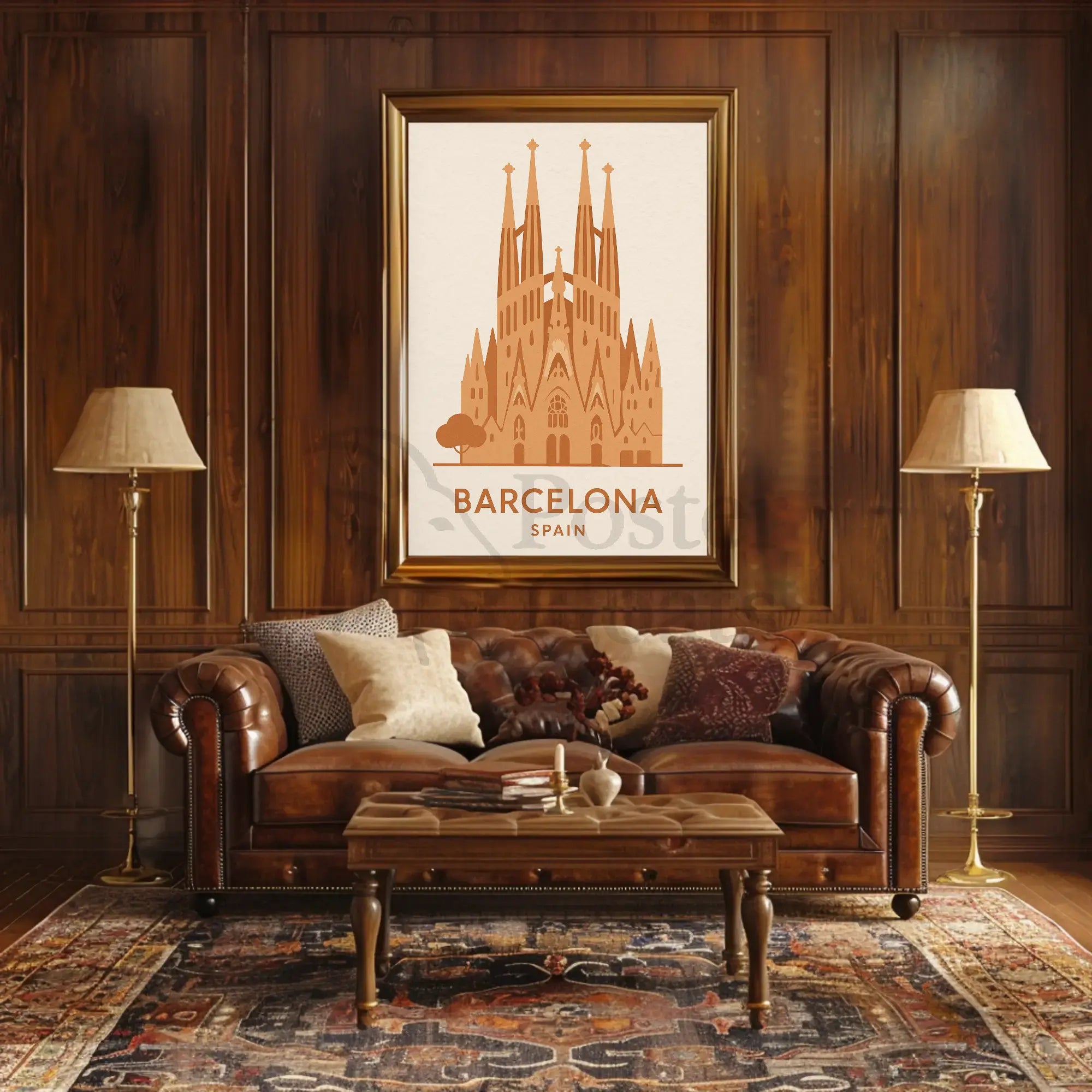 Sagrada Família Barcelona Landmark Travel Poster PosterGoat