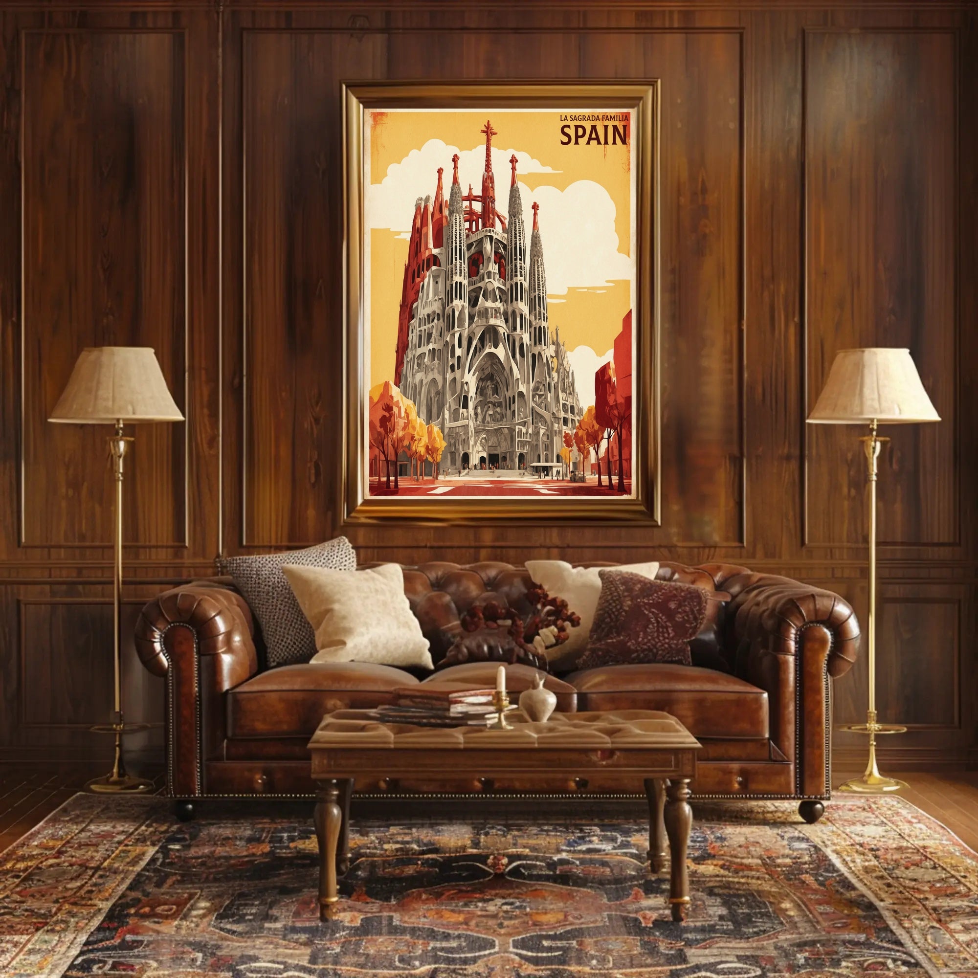 Sagrada Familia Barcelona Travel Architectural Masterpiece Art Poster PosterGoat