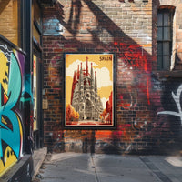 Sagrada Familia Barcelona Travel Architectural Masterpiece Art Poster PosterGoat