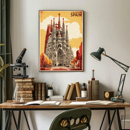 Sagrada Familia Barcelona Travel Architectural Masterpiece Art Poster PosterGoat