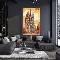 Sagrada Familia Barcelona Travel Architectural Masterpiece Art Poster PosterGoat