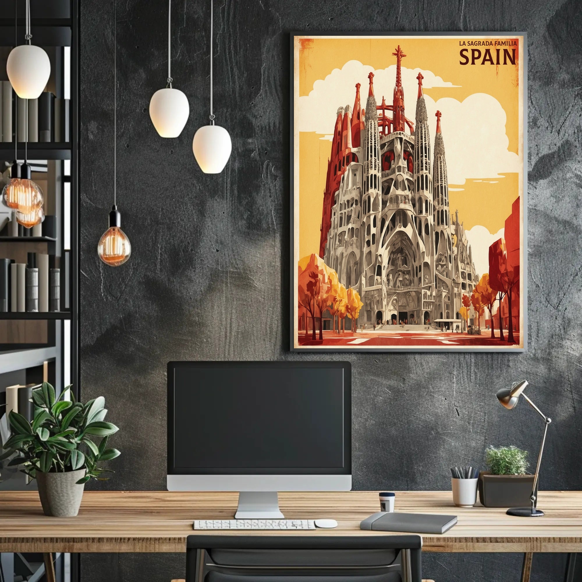 Sagrada Familia Barcelona Travel Architectural Masterpiece Art Poster PosterGoat