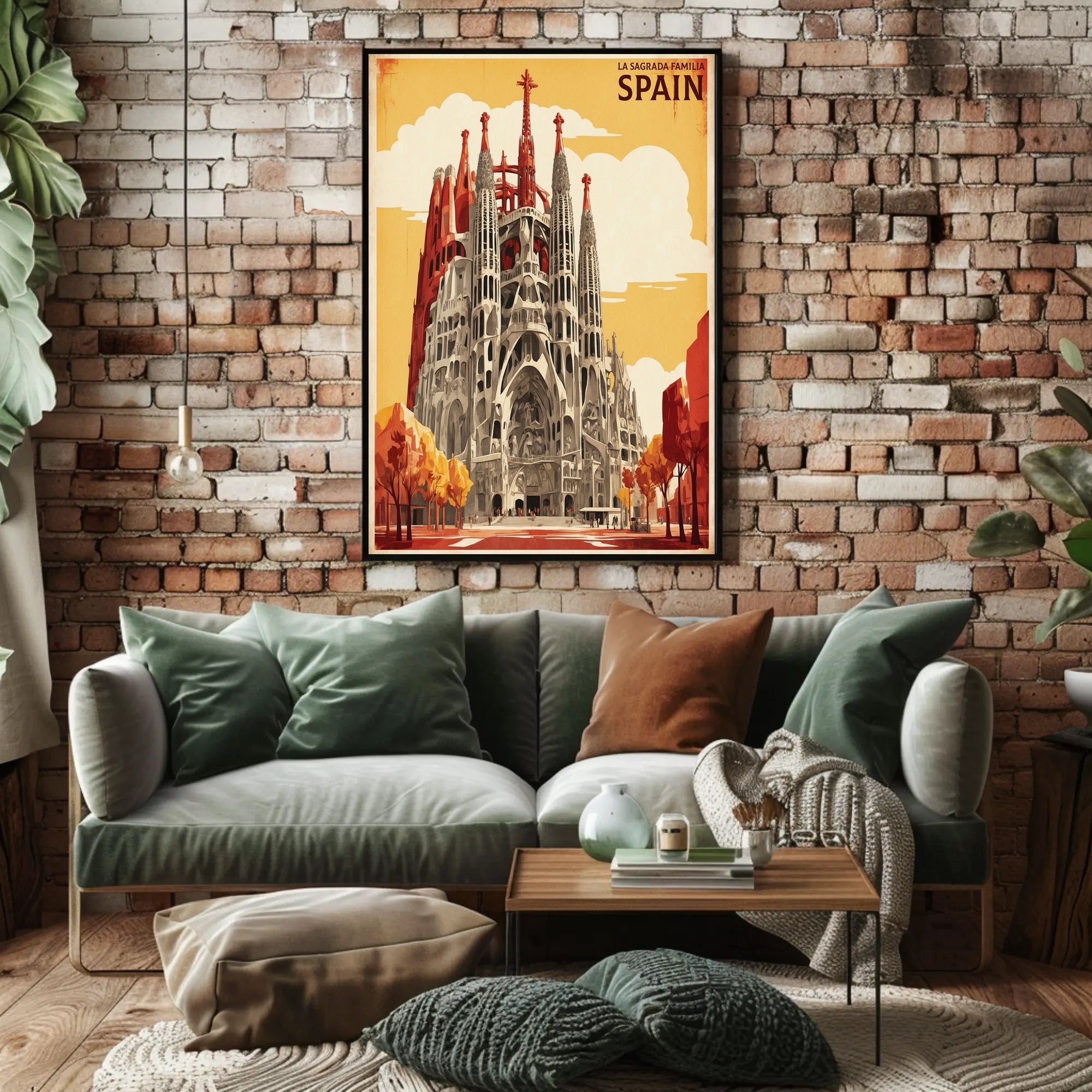 Sagrada Familia Barcelona Travel Architectural Masterpiece Art Poster PosterGoat