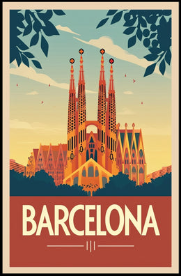 Sagrada Família Barcelona Travel Poster PosterGoat