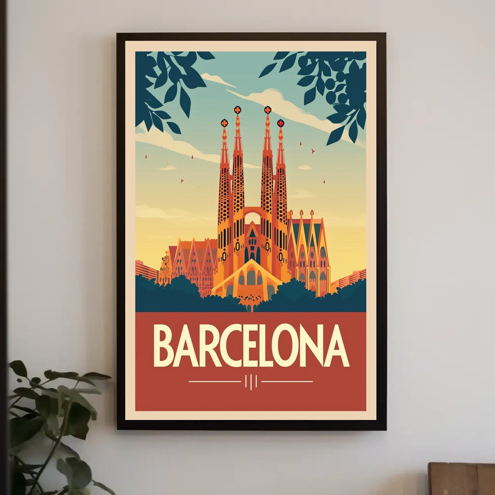 Sagrada Família Barcelona Travel Poster PosterGoat