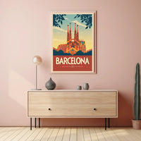 Sagrada Família Barcelona Travel Poster PosterGoat