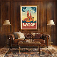 Sagrada Família Barcelona Travel Poster PosterGoat