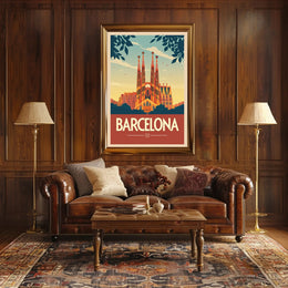 Sagrada Família Barcelona Travel Poster PosterGoat