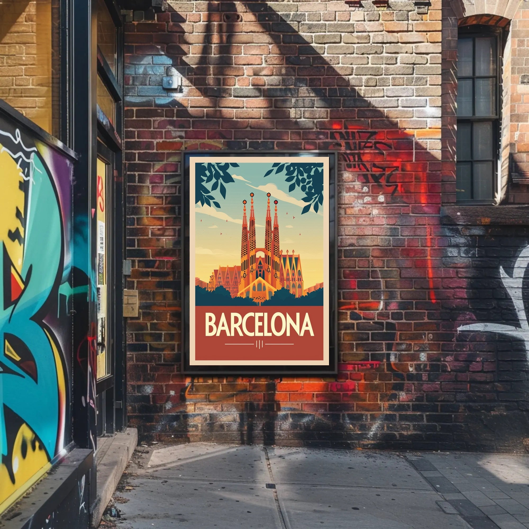 Sagrada Família Barcelona Travel Poster PosterGoat