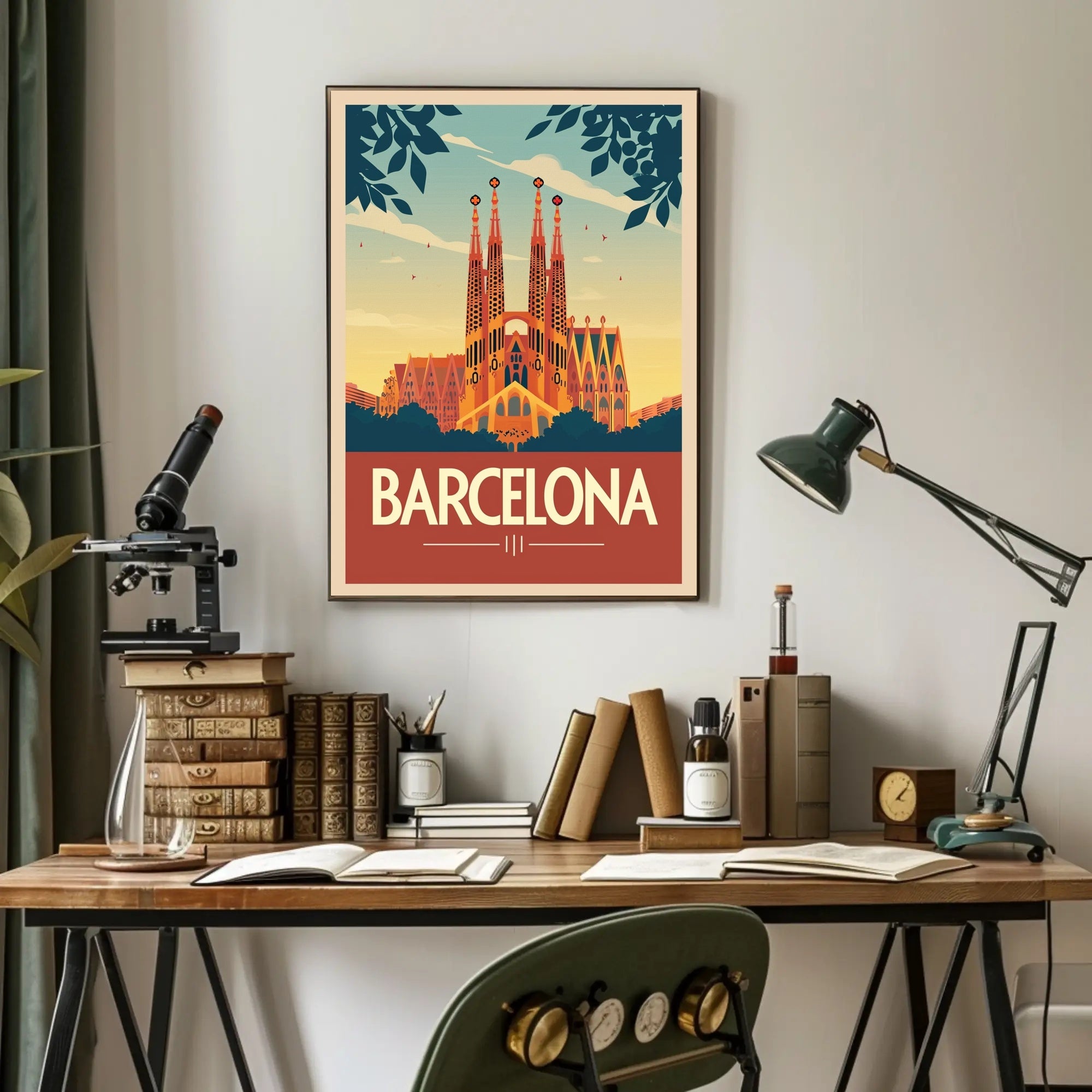 Sagrada Família Barcelona Travel Poster PosterGoat