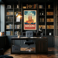 Sagrada Família Barcelona Travel Poster PosterGoat