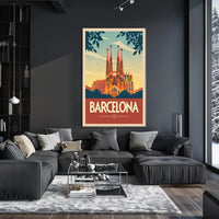 Sagrada Família Barcelona Travel Poster PosterGoat