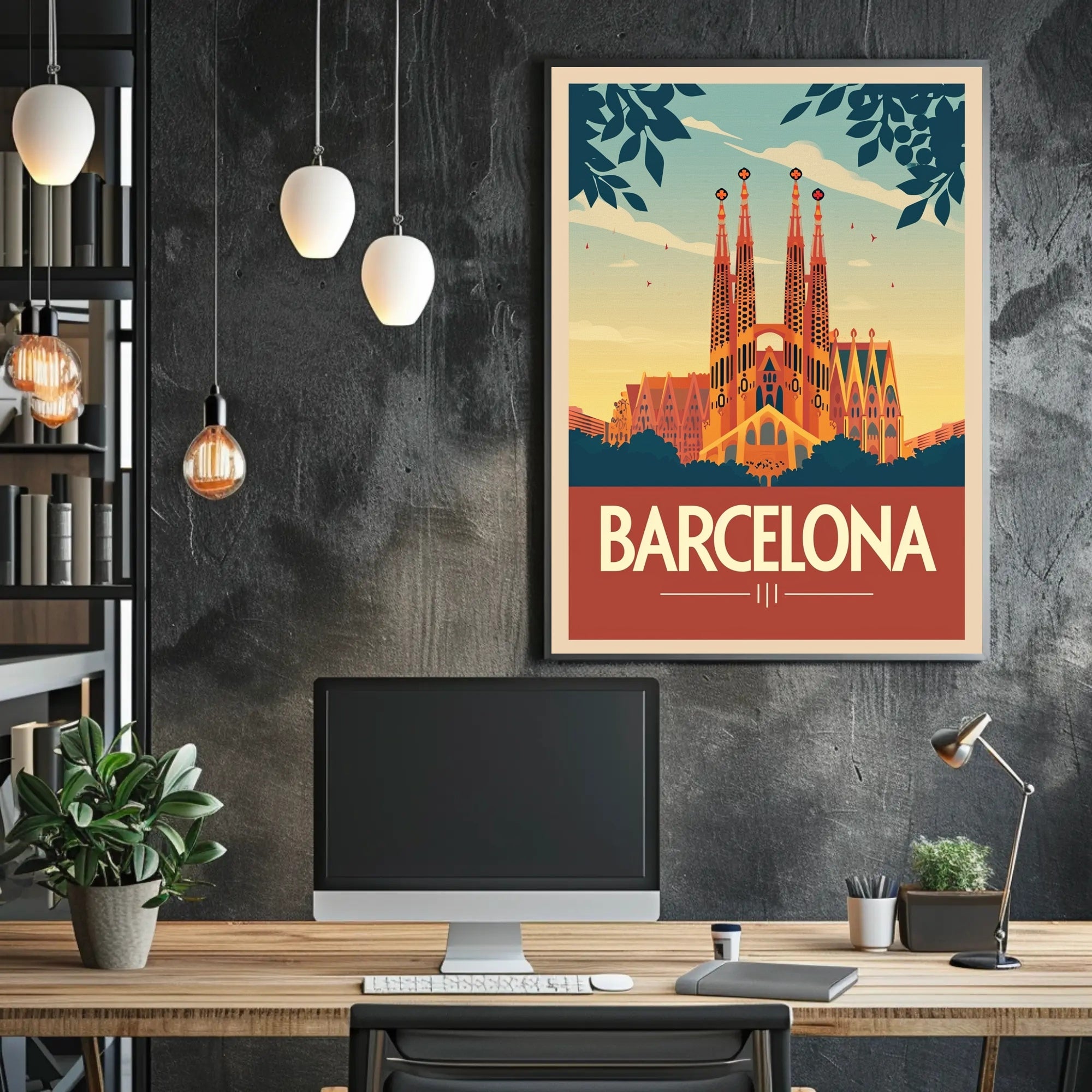 Sagrada Família Barcelona Travel Poster PosterGoat