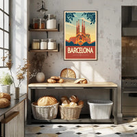 Sagrada Família Barcelona Travel Poster PosterGoat