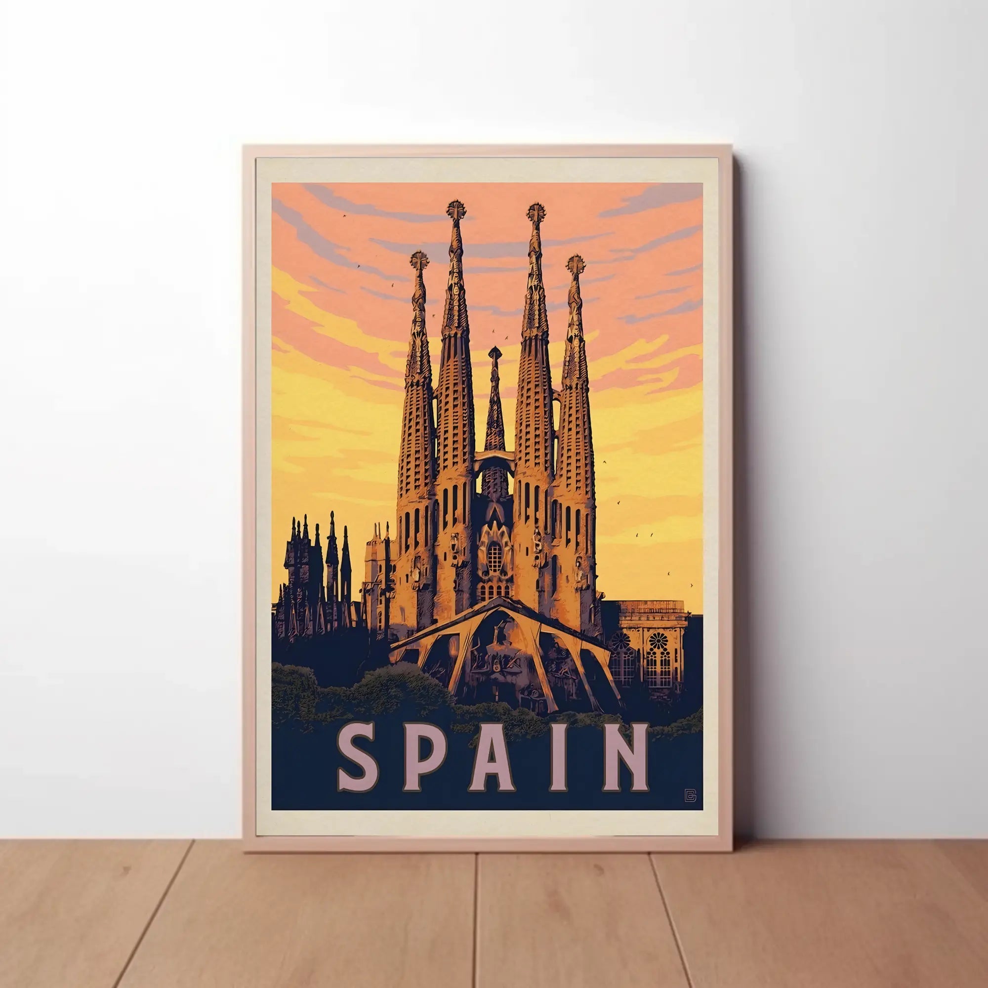 Sagrada Família Vintage Travel Art Print Travel Poster PosterGoat