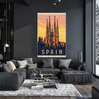 Sagrada Família Vintage Travel Art Print Travel Poster PosterGoat