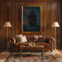 Sailing Ship Adventure Artistic Poster PosterGoat