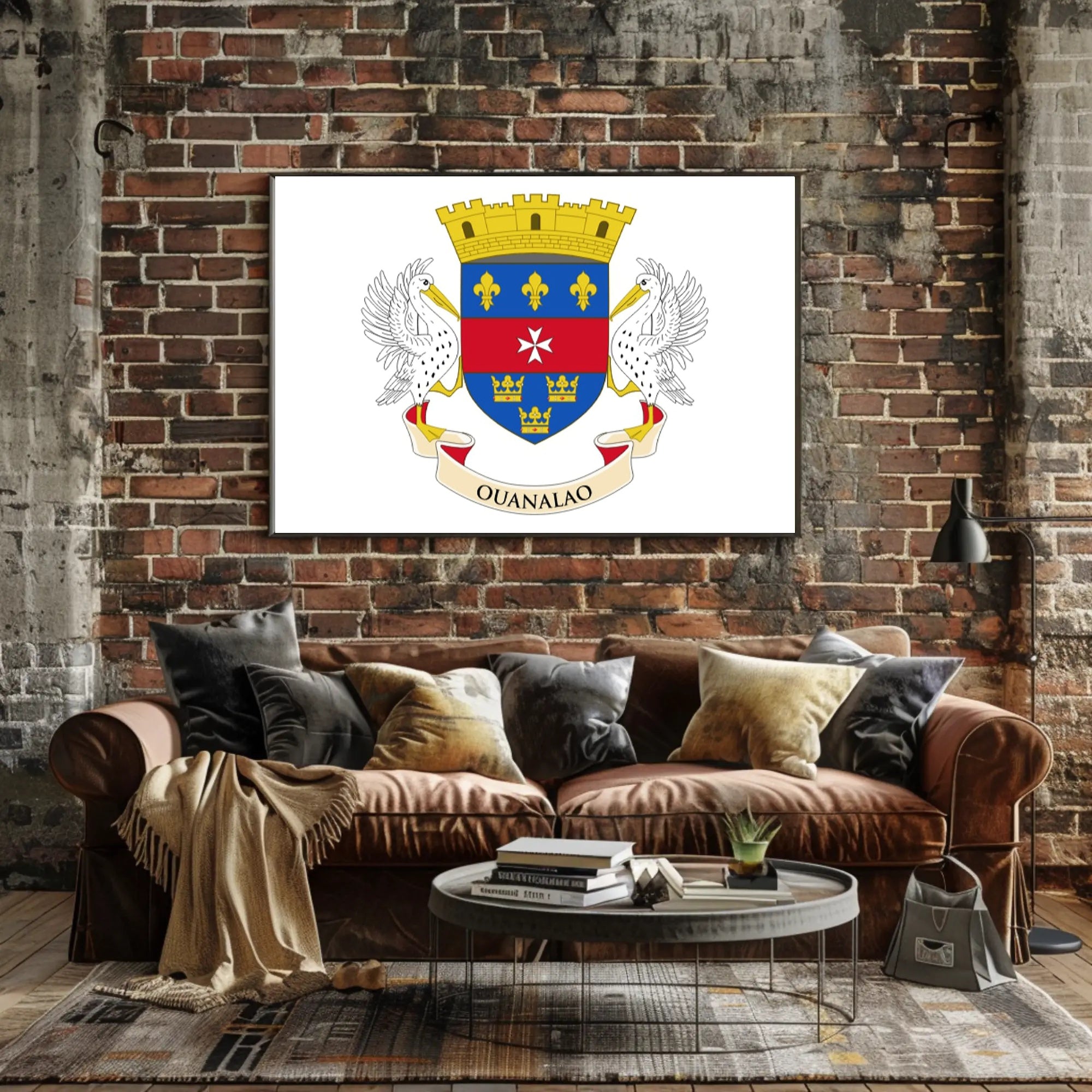 Saint Barthélemy Coat of Arms Poster: Cultural Heritage PosterGoat