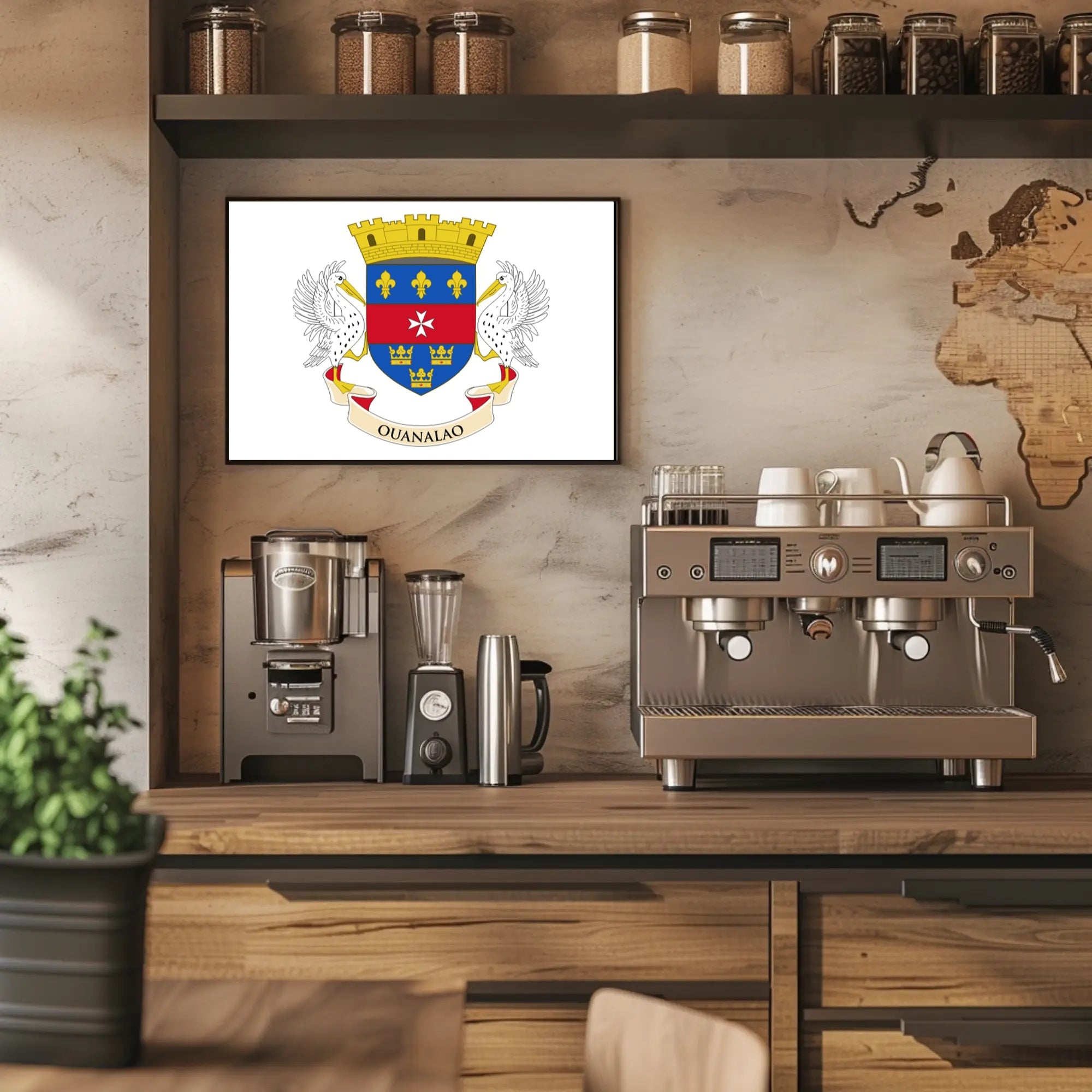 Saint Barthélemy Coat of Arms Poster: Cultural Heritage PosterGoat