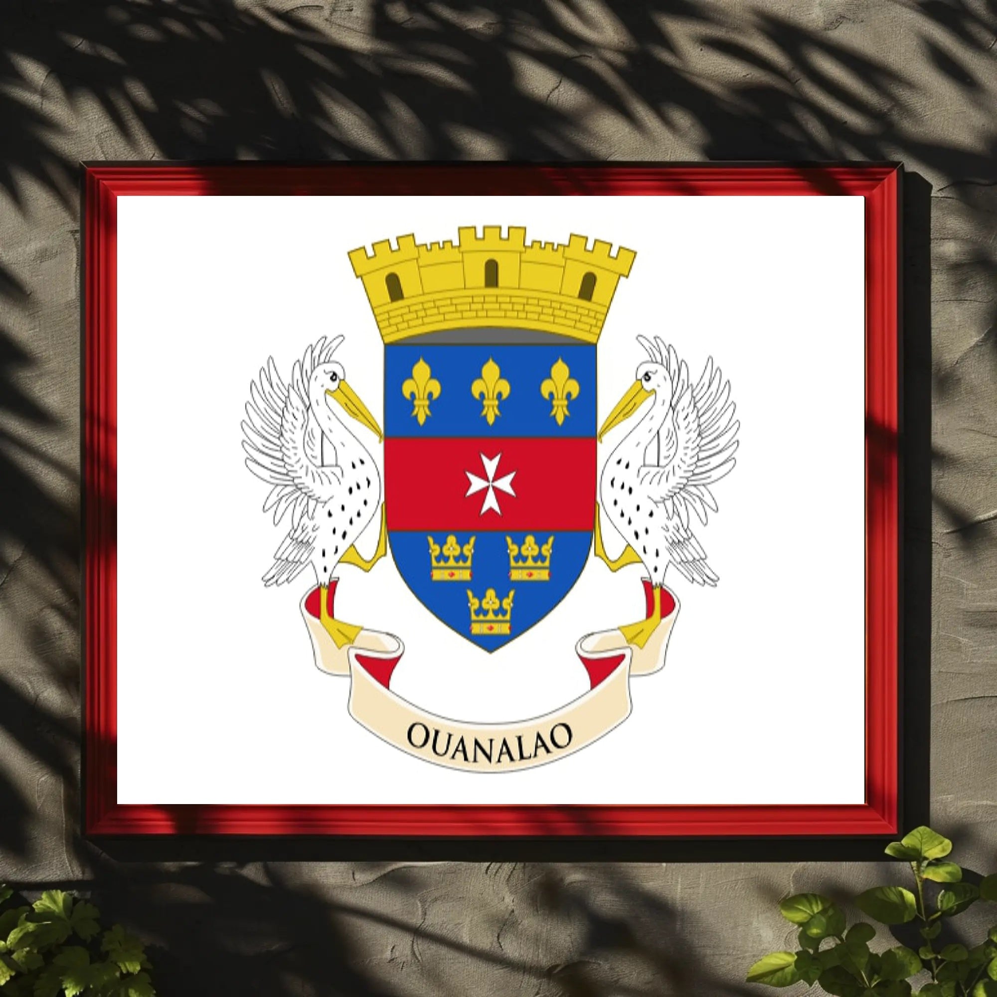 Saint Barthélemy Coat of Arms Poster: Cultural Heritage PosterGoat