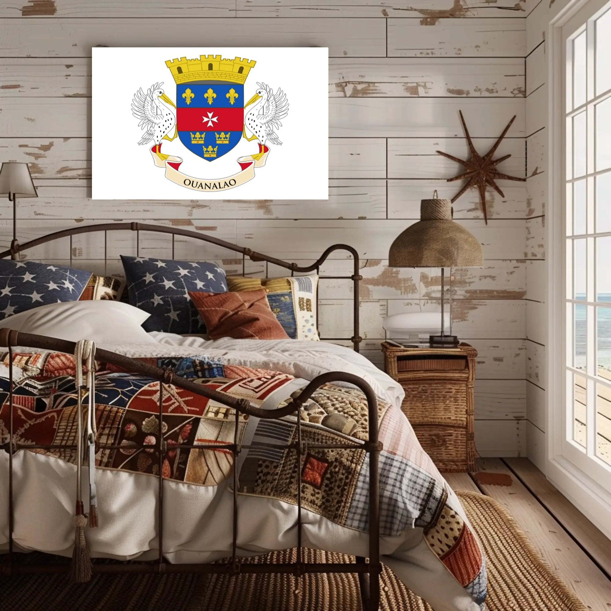 Saint Barthélemy Coat of Arms Poster: Cultural Heritage PosterGoat